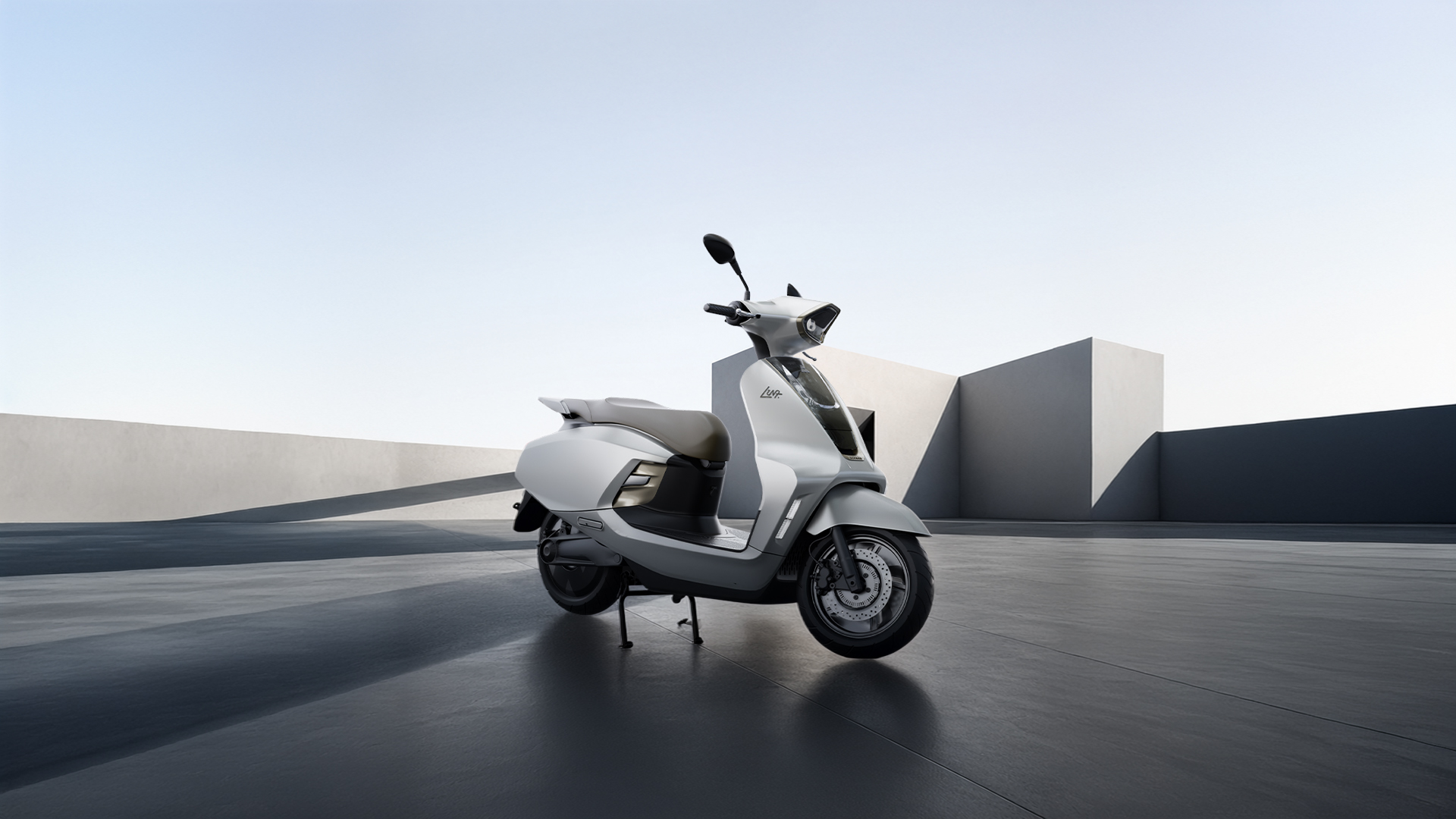 White Luna scooter